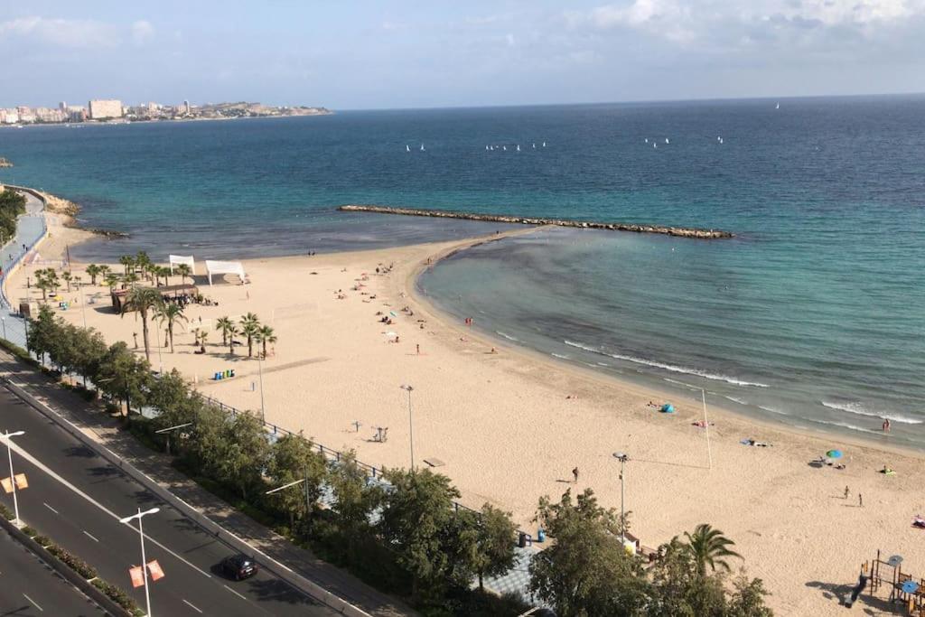 Apartamento Con Vistas Al Mar Primera Linea De Playa Del Postiguet アリカンテ エクステリア 写真