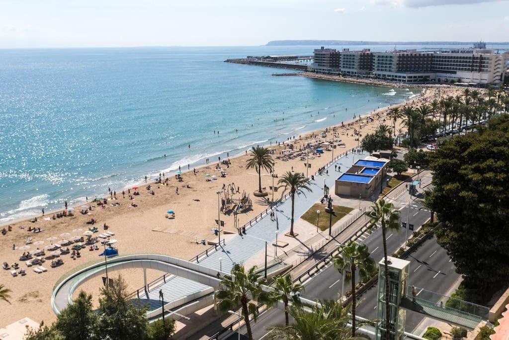 Apartamento Con Vistas Al Mar Primera Linea De Playa Del Postiguet アリカンテ エクステリア 写真