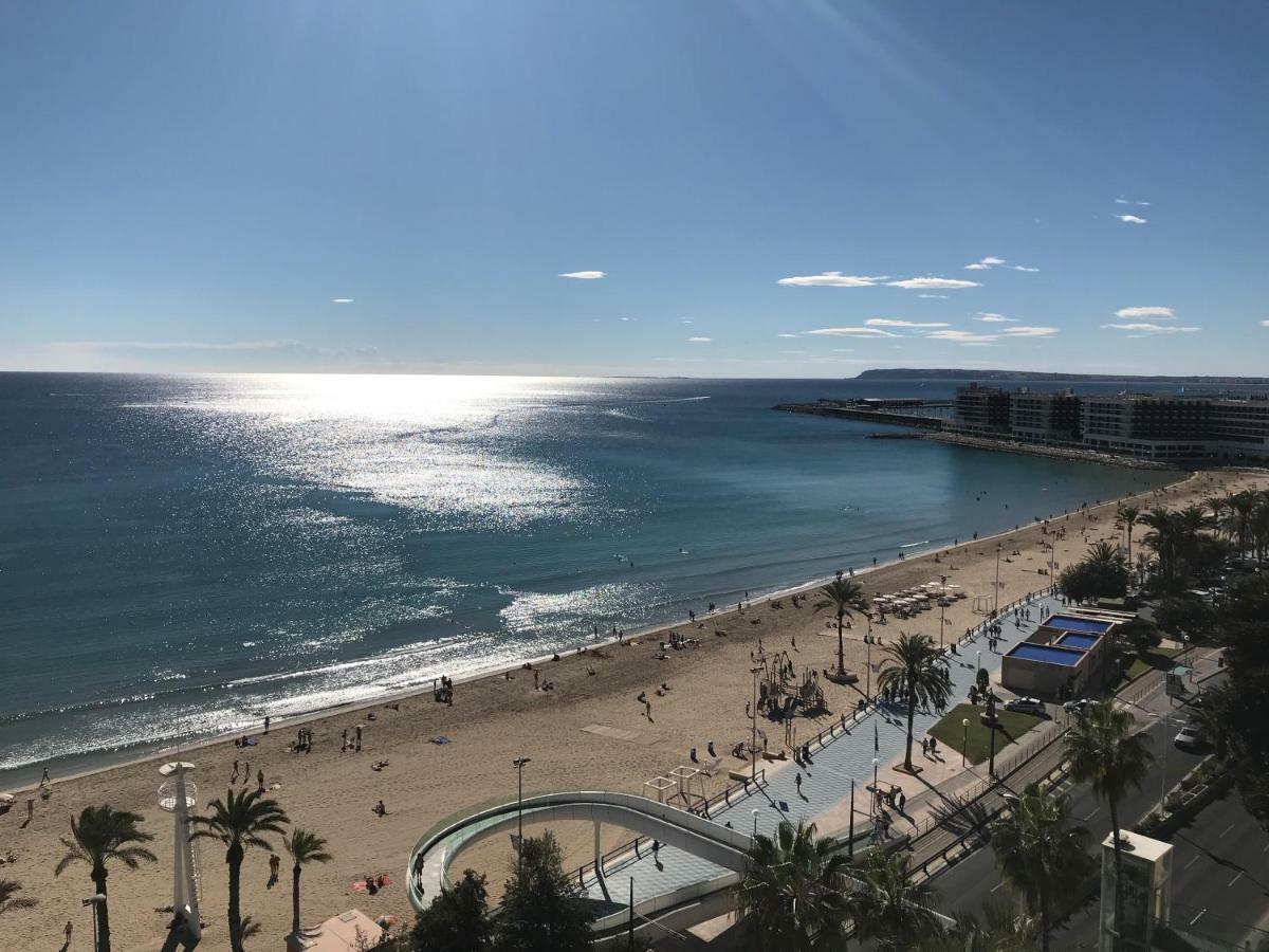 Apartamento Con Vistas Al Mar Primera Linea De Playa Del Postiguet アリカンテ エクステリア 写真